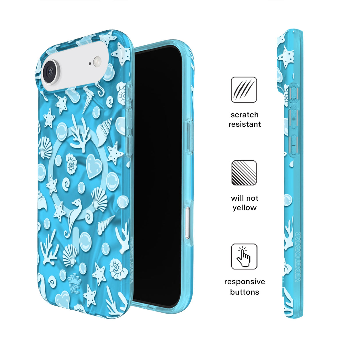 Aquamarine Holo iPhone Case