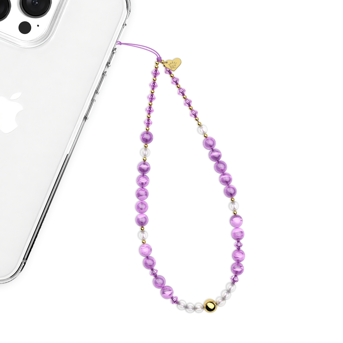 Amethyst Gemstone Phone Charm