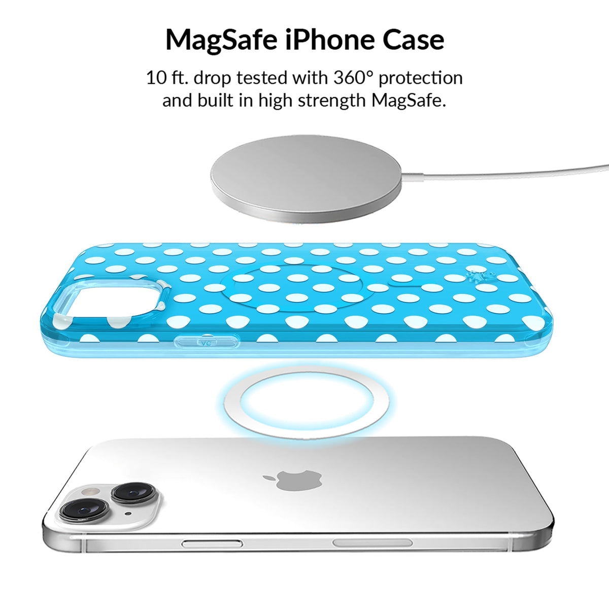 Aquamarine Polka Dot iPhone Bundle Set