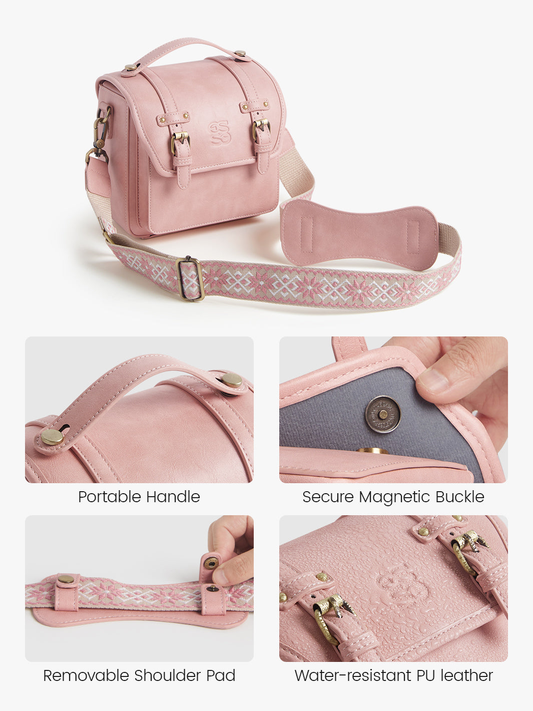 Clara Vintage Shoulder Camera Bag