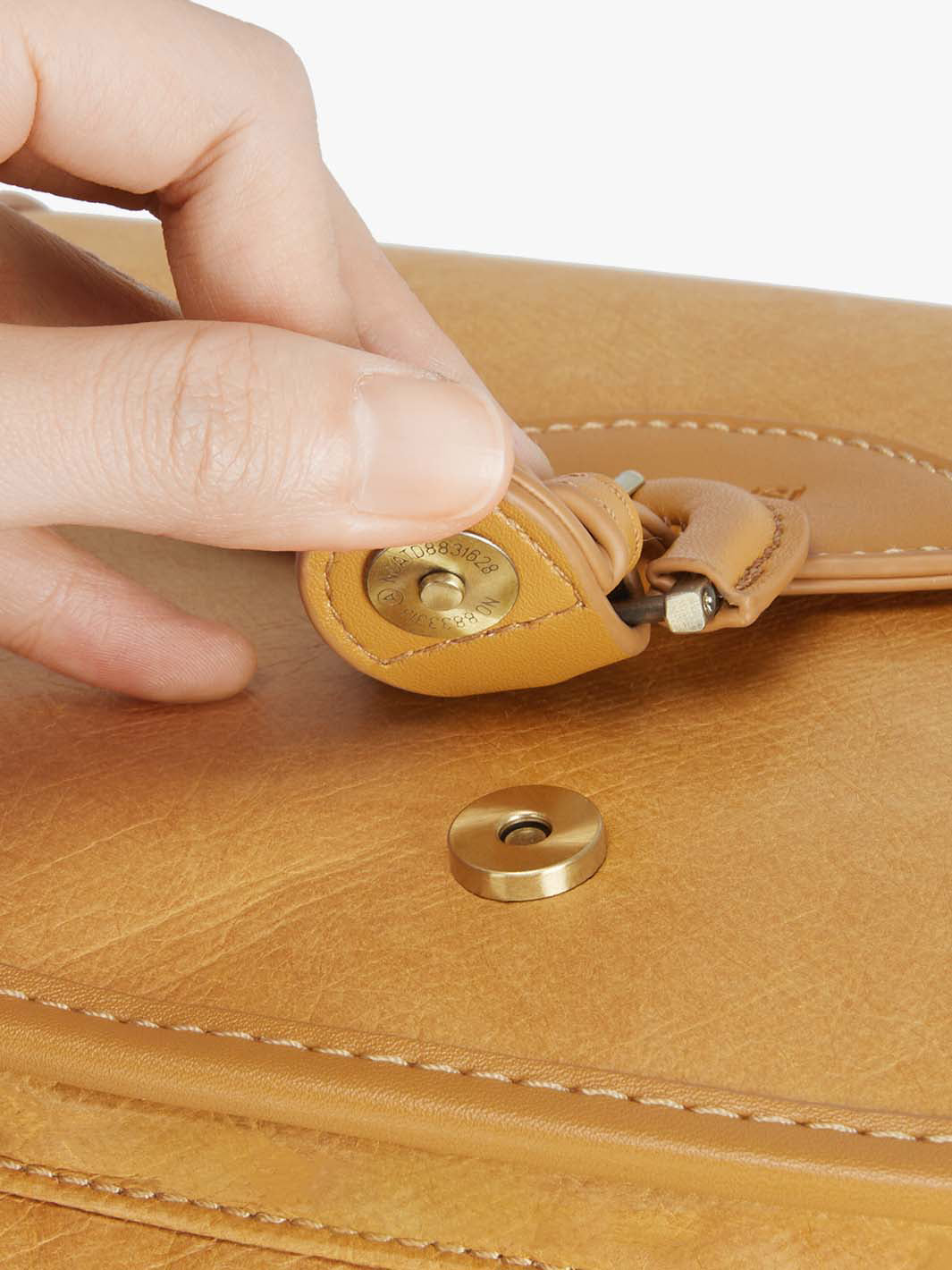 Evelina Washable Paper Vintage Saddle Crossbody