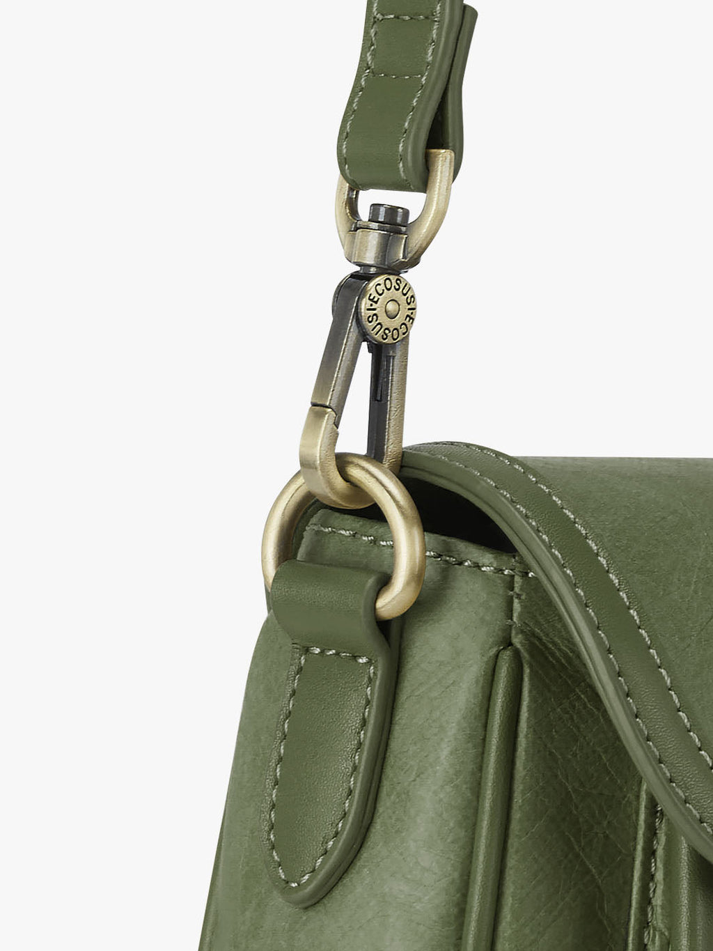 Evelina Washable Paper Vintage Saddle Crossbody