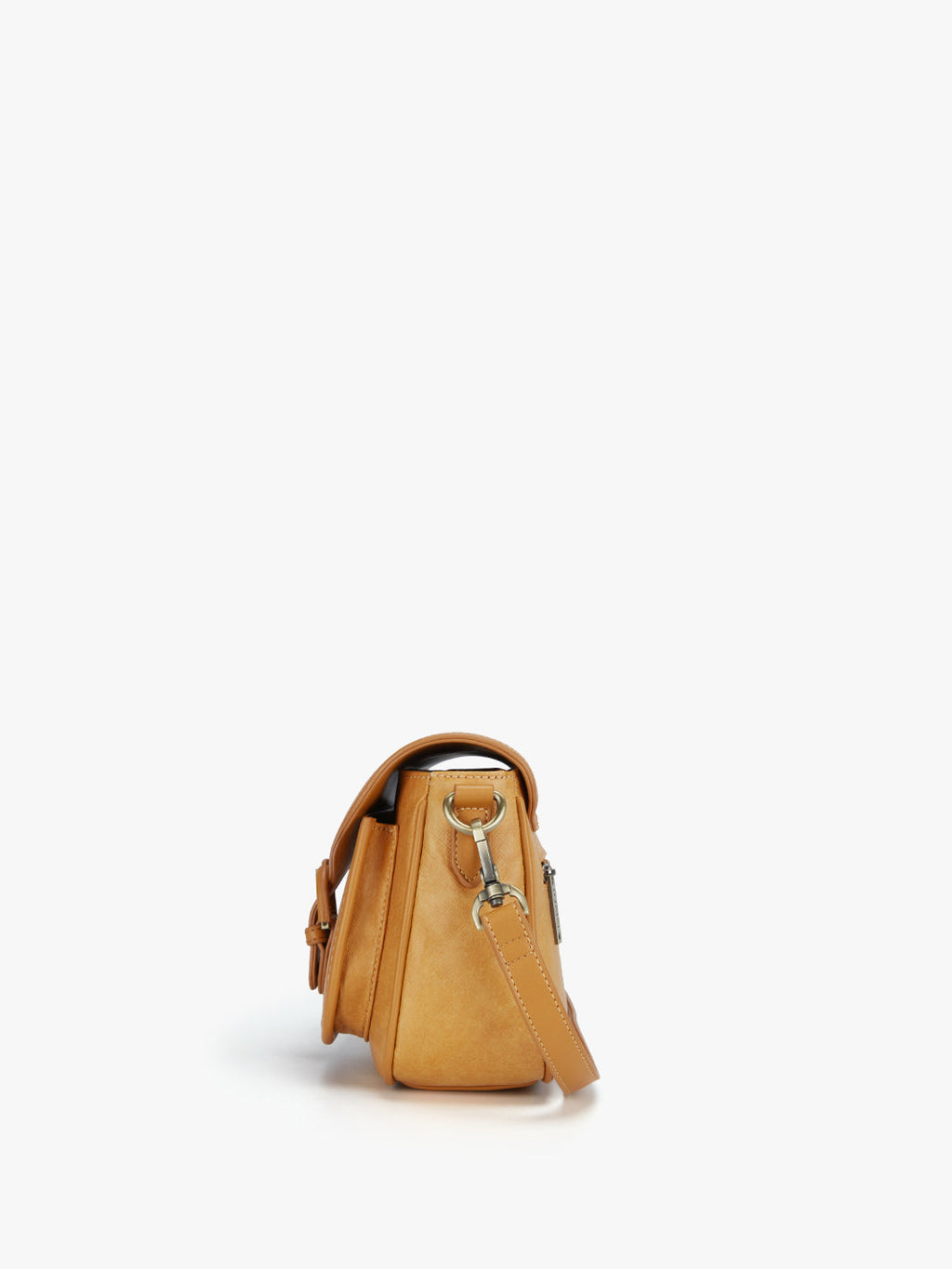 Evelina Washable Paper Vintage Saddle Crossbody
