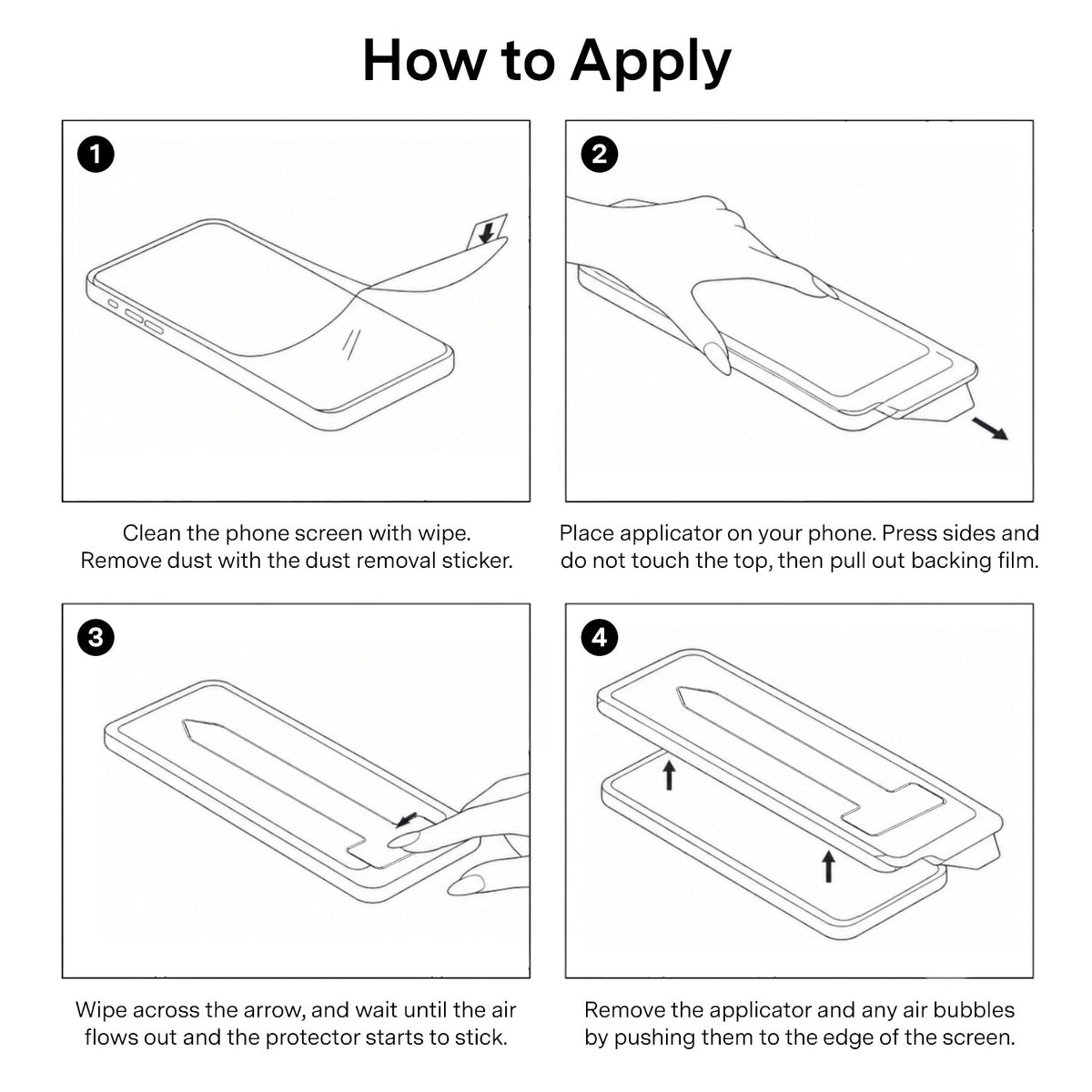 2-Pack Clear Glass Screen Protector + Easy Install Kit