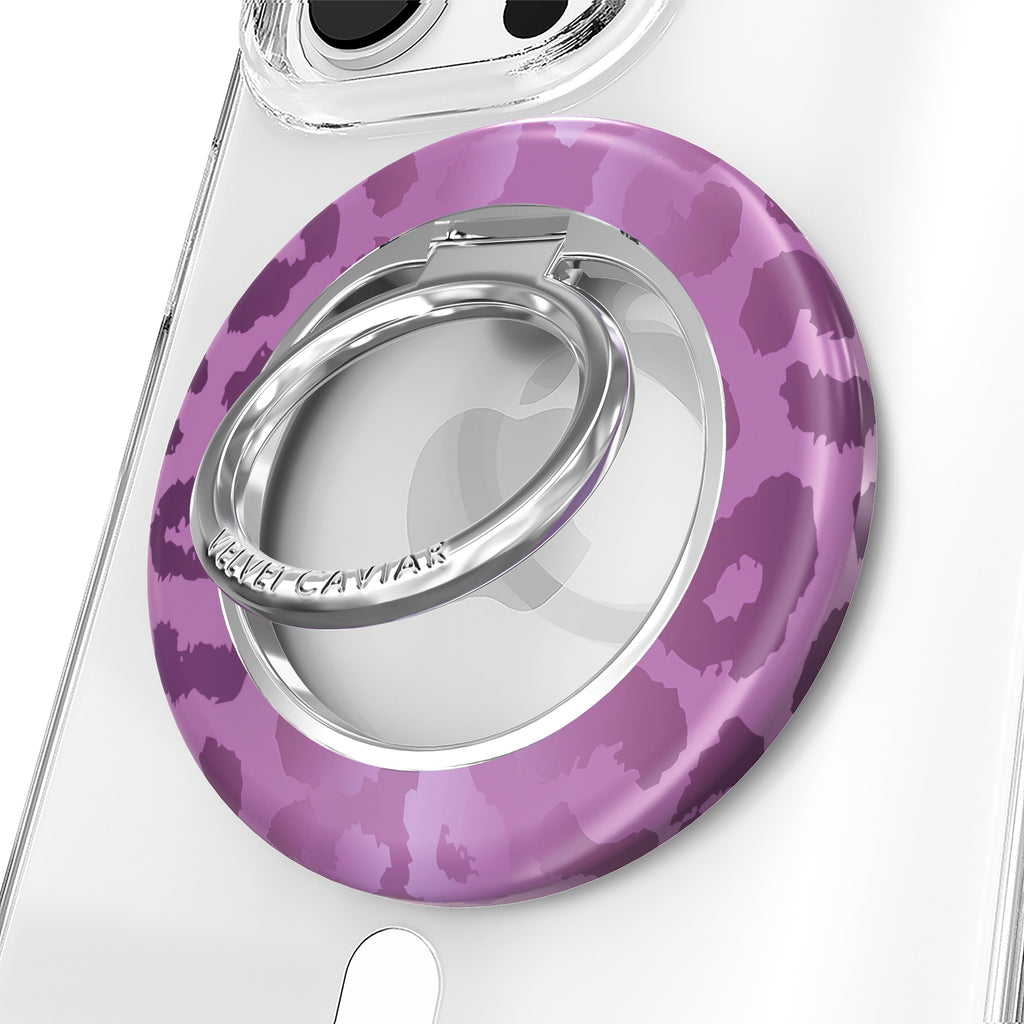 Amethyst Leopard MagSafe Grip Ring