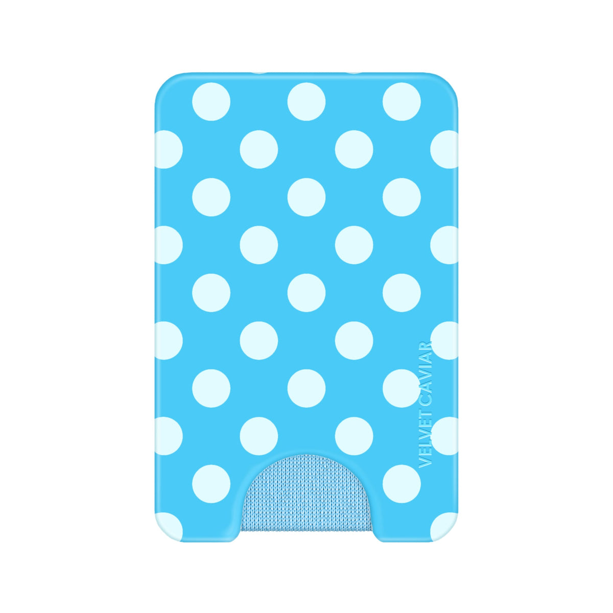 Aquamarine Polka Dot MagSafe Wallet
