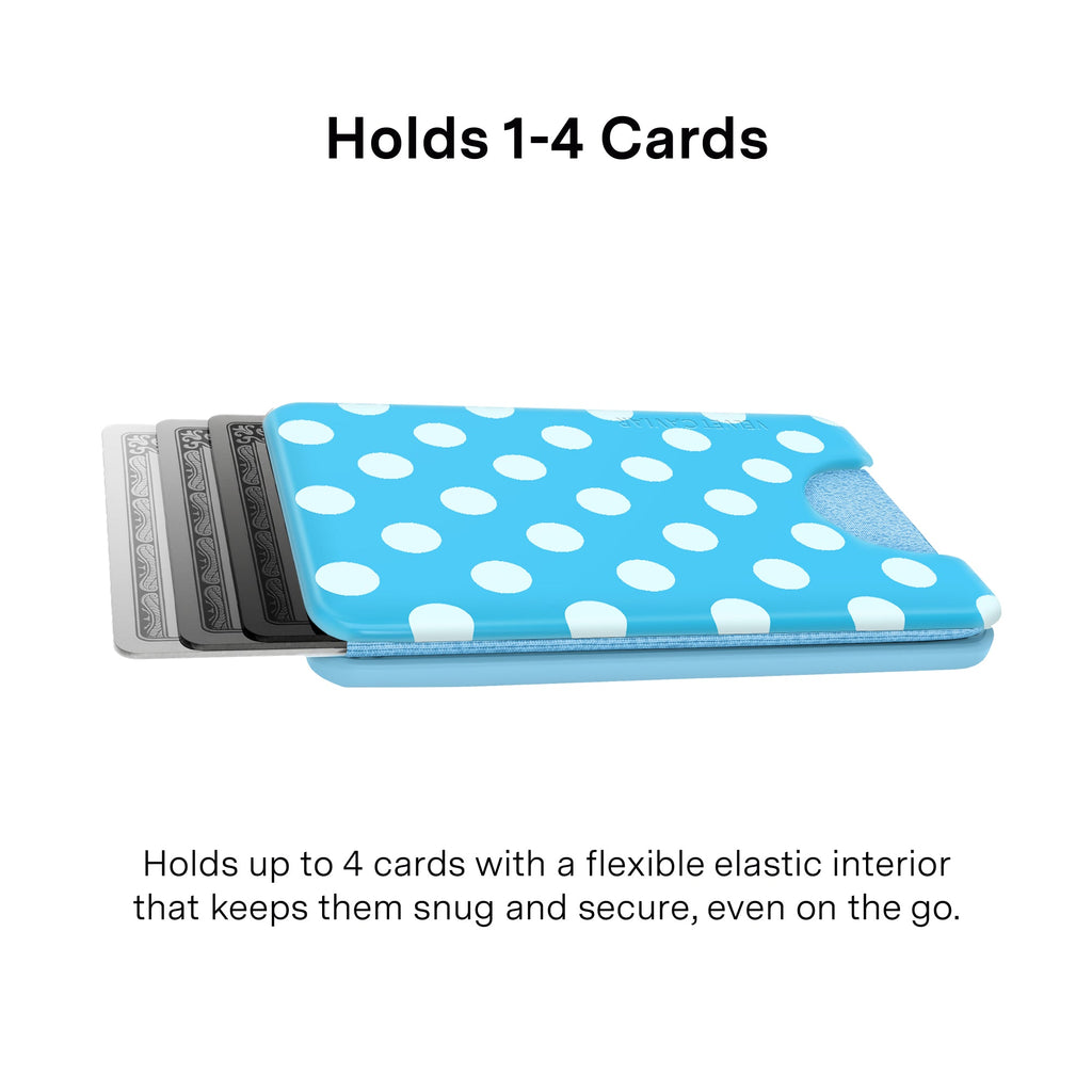 Aquamarine Polka Dot MagSafe Wallet