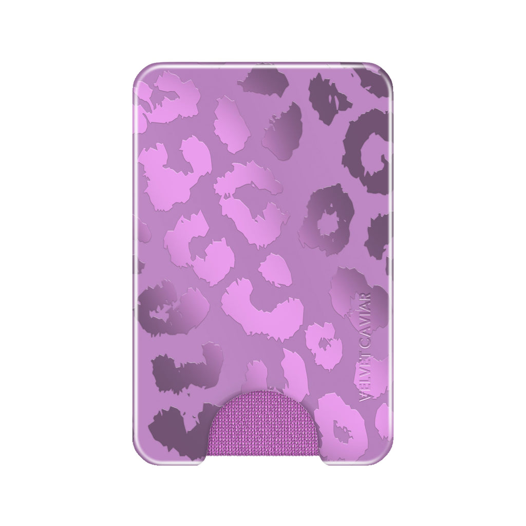 Amethyst Leopard MagSafe Wallet